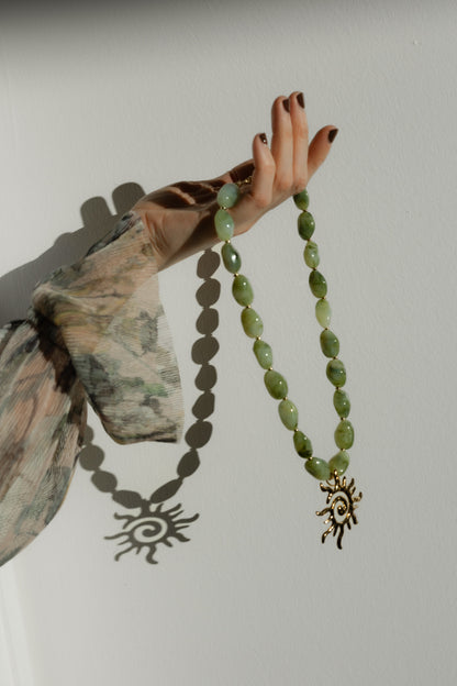 LouLu Necklaces Soleil Necklace - Green