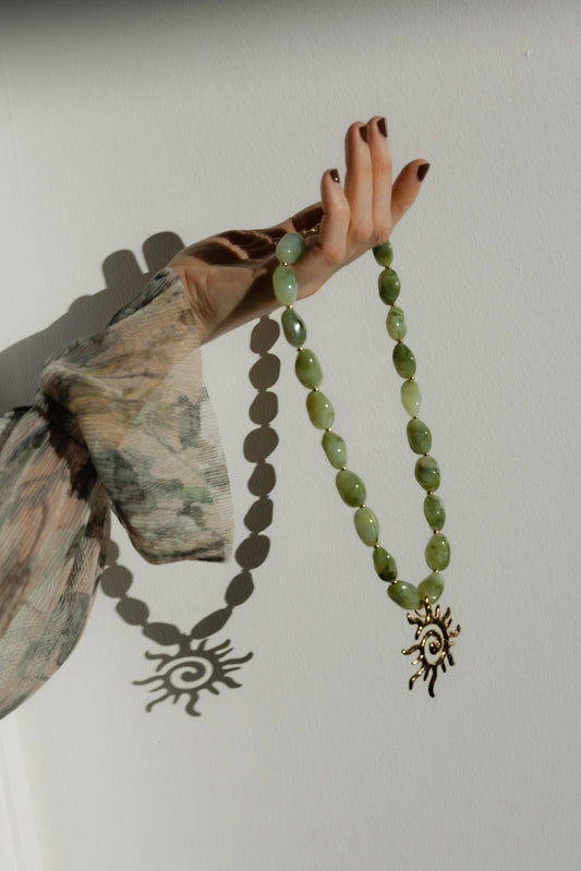LouLu Necklaces Soleil Necklace - Green