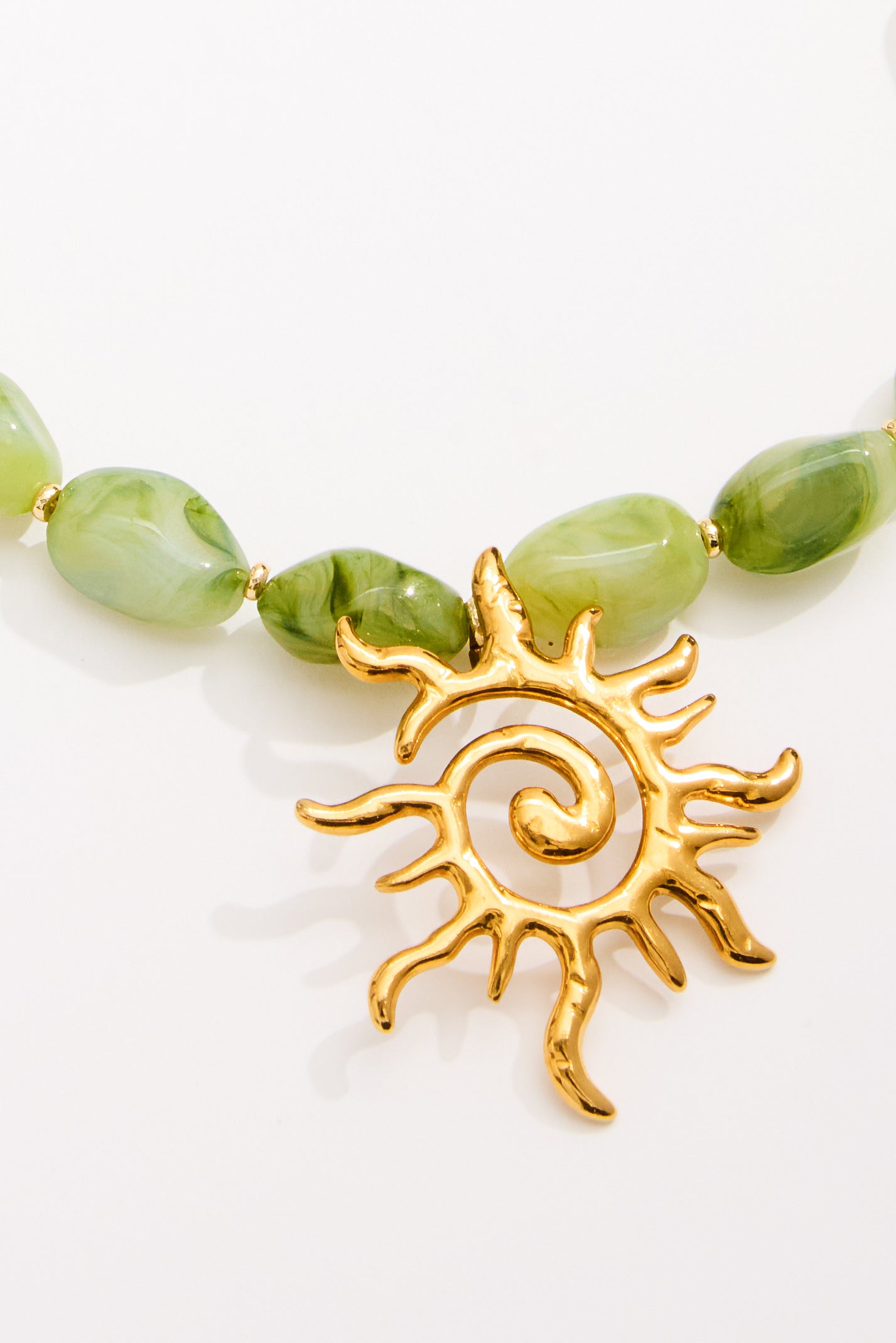 LouLu Necklaces Soleil Necklace - Green