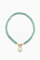 LouLu Necklaces Teal & White Anna Heart Necklace