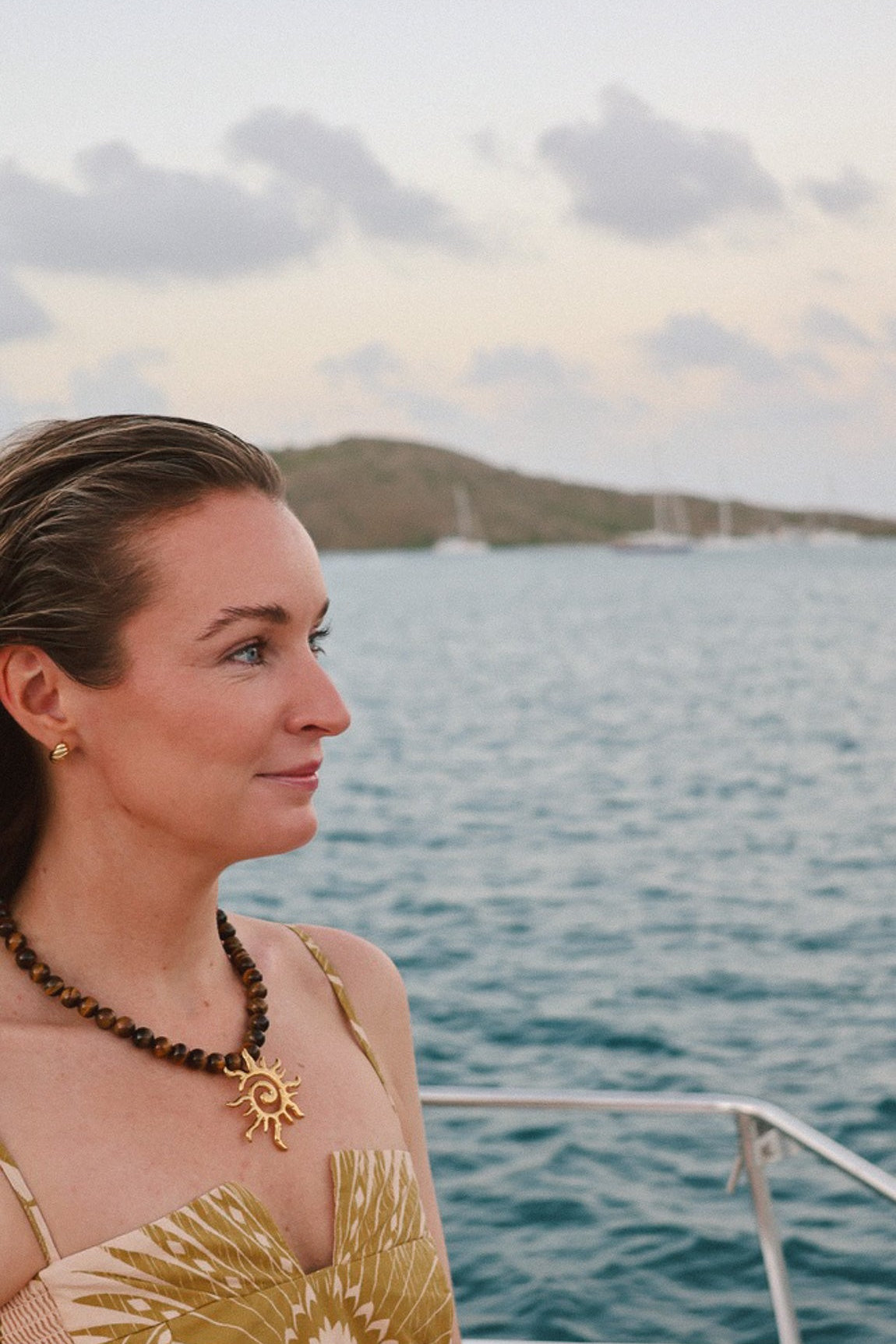 LouLu Necklaces TIGER EYE + SOLEIL