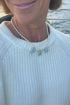 LouLu Necklaces Triple Scallop Charm Necklace