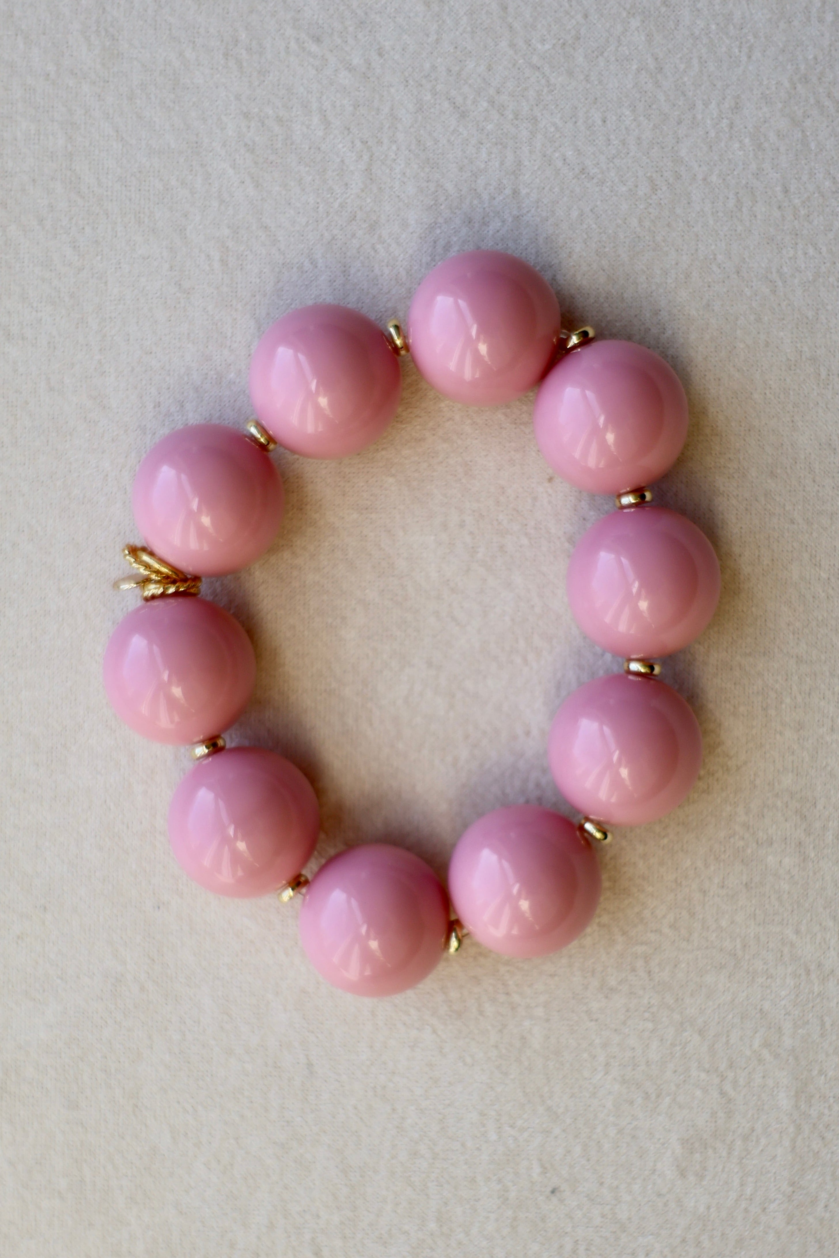 LouLu Pink - Big Bauble Bracelet