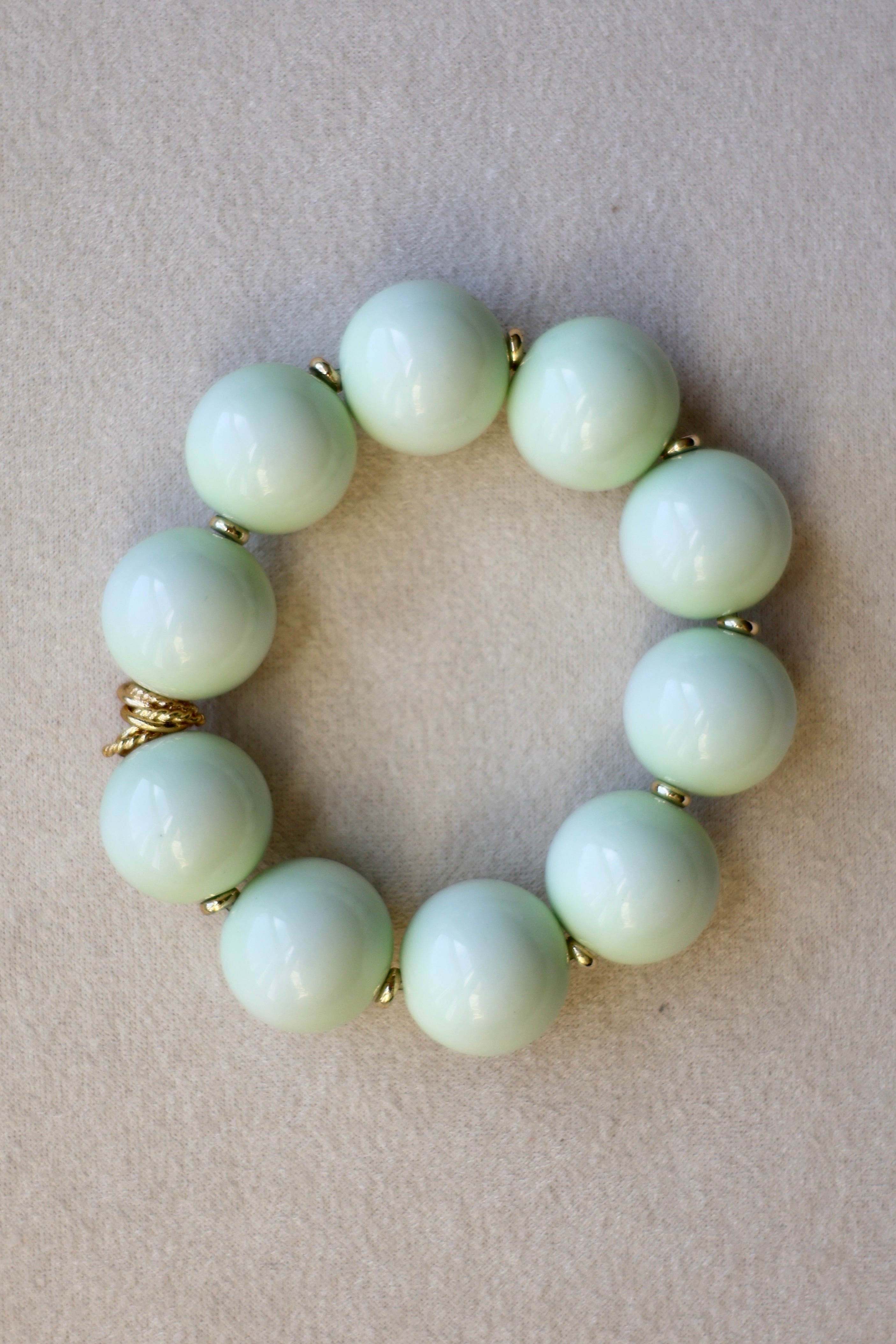 LouLu Pistachio - Big Bauble Bracelet
