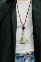 LOULU Sage Tassel Necklace