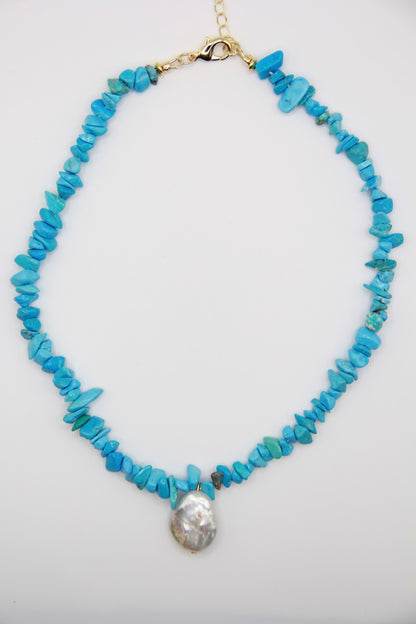 LouLu Turquoise + Coin Pearl