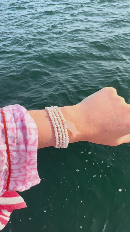 Cisco Pearl Fish Wrap Bracelet